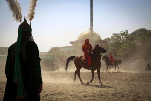 مراسم تعزیه‌خوانی در امامزاده شاه‌کرم اصفهان
