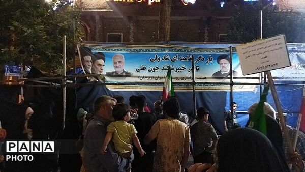 موکب شهدای روستای آهوان در صد و ششمین شب از اجتماعات مردمی 