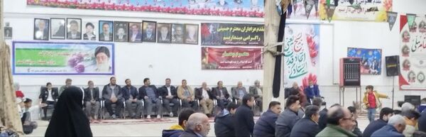 جشن سالروز پیروزی انقلاب اسلامی در  حسینیه روستای مهدی آباد خلیل آباد 