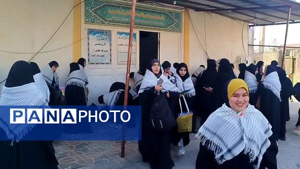 اعزام ۴۰ دانش‌آموز دختر لنده‌ای به مناطق عملیاتی جنوب کشور