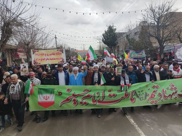 راهپیمایی 22 بهمن راز جرگلان 