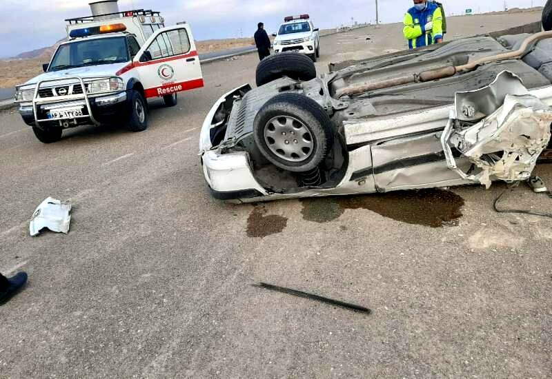 واژگونی خودروی شوتی در محور نهبندان - بیرجند یک مصدوم بر جا گذاشت