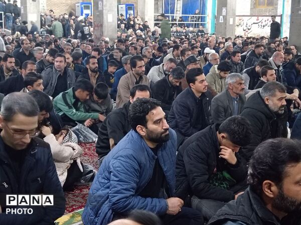 مراسم عزاداری برای شهادت امام خامنه ای در نیشابور 