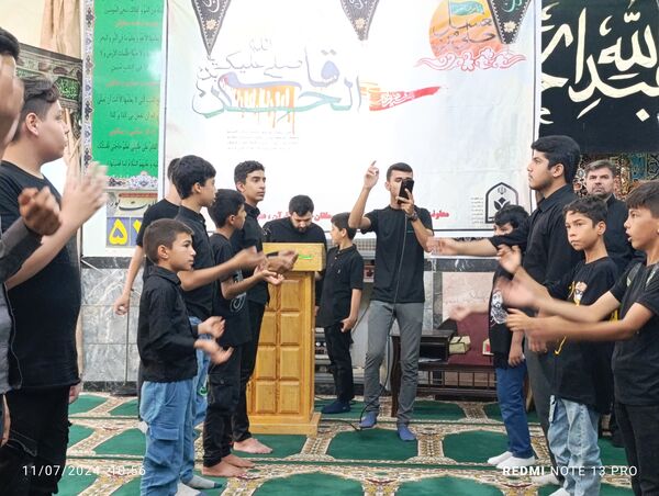 سوگواره احلی من العسل نوجوانان عاشورایی شهر آشخانه 
