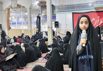 مراسم احیا و شب قدر در مسجد ولیعصر شهرستان آباده