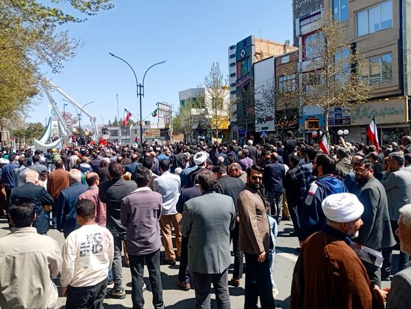 مردم کاشمر با سر دادن فریاد مرگ بر اسرائیل روز قدس را گرامی داشتند