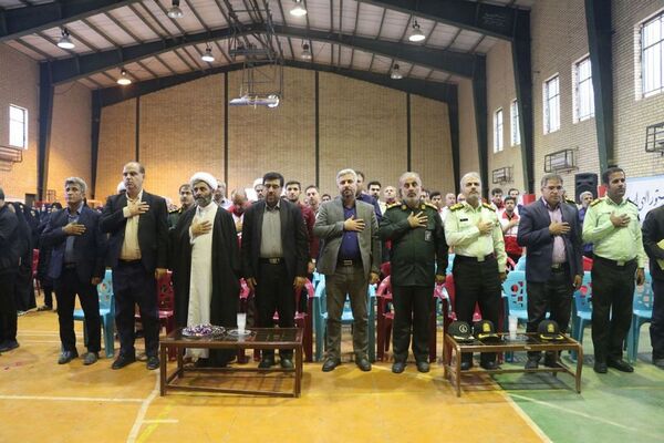 استقبال از پیکر مطهر شهید گمنام در اهرم تنگستان 