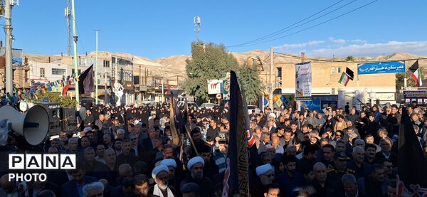 تجمع سوگواران رهبر شهید انقلاب در شهرستان پلدختر 