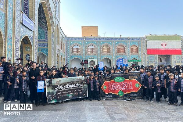 نوگلان فاطمی در آغوش حضرت عبدالعظیم حسنی (ع)