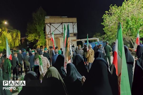 هفتاد و ششمین شب از اجتماعات خیابانی در حسینیه شهدای شهر بار