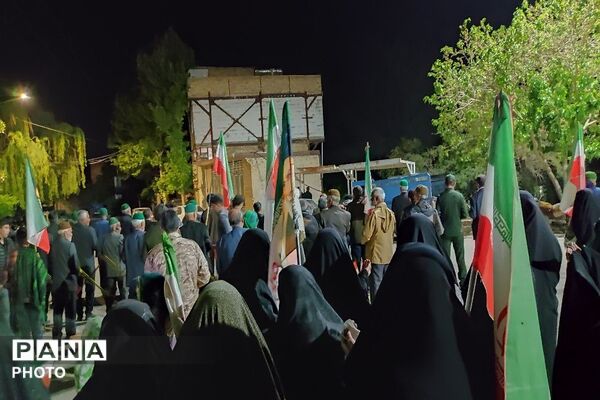 هفتاد و ششمین شب از اجتماعات خیابانی در حسینیه شهدای شهر بار