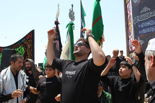 عزاداری تاسوعای حسینی در شهر درق 