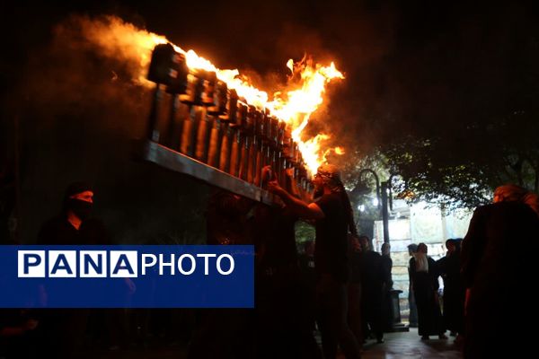 آیین «مشعل گردانی» نجفی‌های مقیم قم