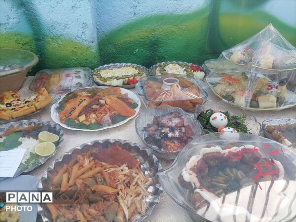 جشنواره غذا در مدرسه شهید سید خلیل رضوی شهر بار نیشابور