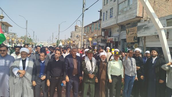 تجمع مردم قلعه‌گنج در محکومیت اسرائیل و ترور شهید سیدحسن نصرالله