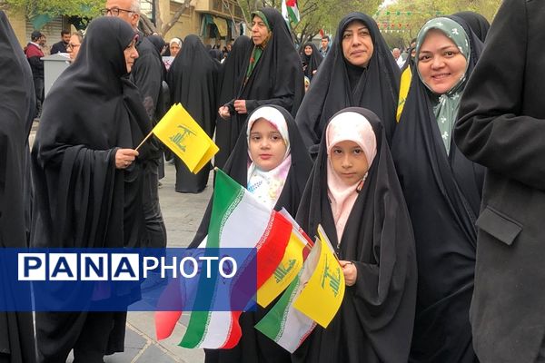 راهپیمایی روز قدس در ناحیه دو شهرری 