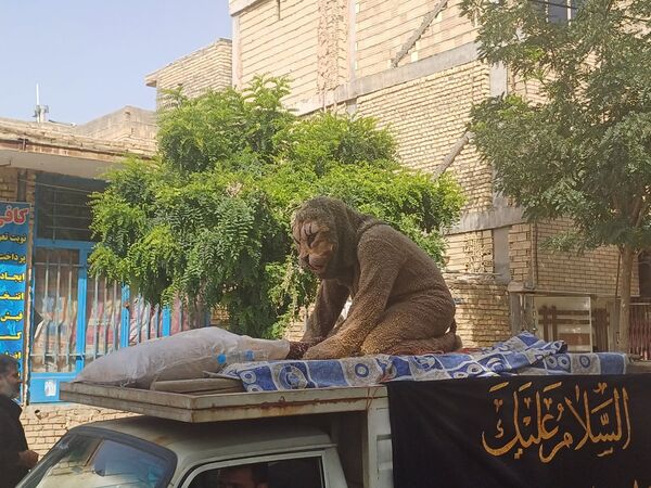 قافله عزاداری تاسوعای حسینی در شهر حبیب آباد