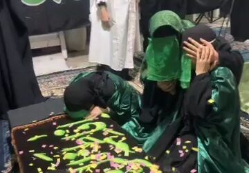 هیئت دانش آموزی؛ دست‌های کوچکی که برای تشییع مادر آمدند