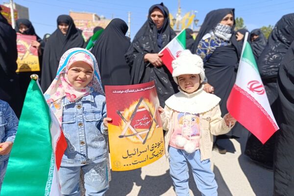 حضور پرشور مردم شهر تیتکانلو در راهپیمایی روز قدس 