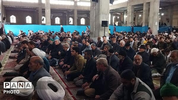 نماز عبادی سیاسی جمعه  همزمان با آغاز هفته بسیج دانش آموزی در مسجد جامع شهرستان نیشابورـ۲
