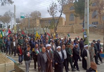 ما برای حمایت از مردم فلسطین به راهپیمایی روز قدس آمدیم