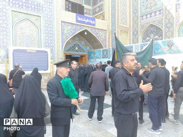 حرم مطهر رضوی در سوگ امام رئوف