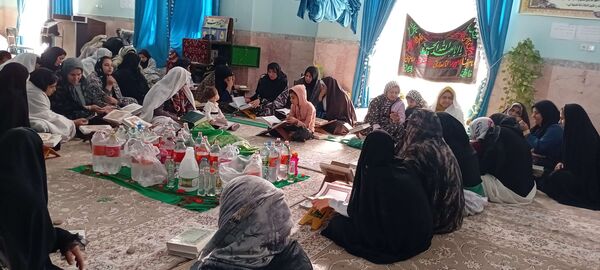 تلاوت دعای ام داوود توسط معتکفین روستای نقاب خلیل آباد