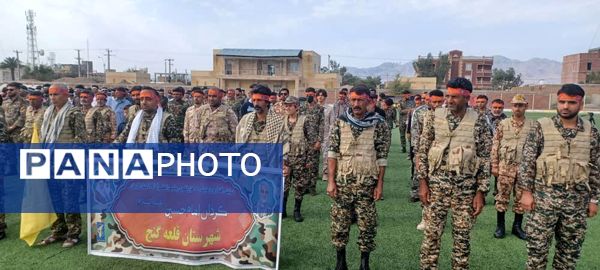 نمایش اقتدار و رزمایش بسیجیان شهرستا‌‌ن قلعه‌گنج