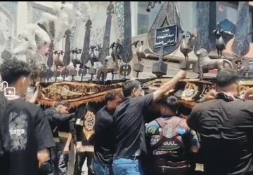 شور حسینی «عَلم کشان» در قم