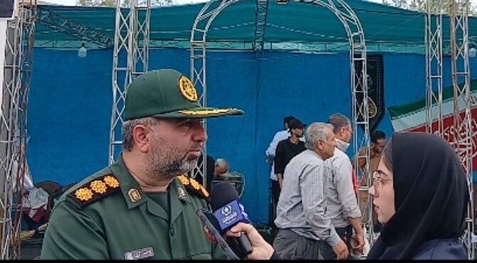 برپایی موکب خدمت‌رسانی به زائران مشهد در پارک باباامان با نام رهبر شهیدم