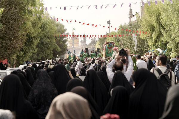جلوه هایی از کاروان نمادین ورود کریمه اهل بیت به قم