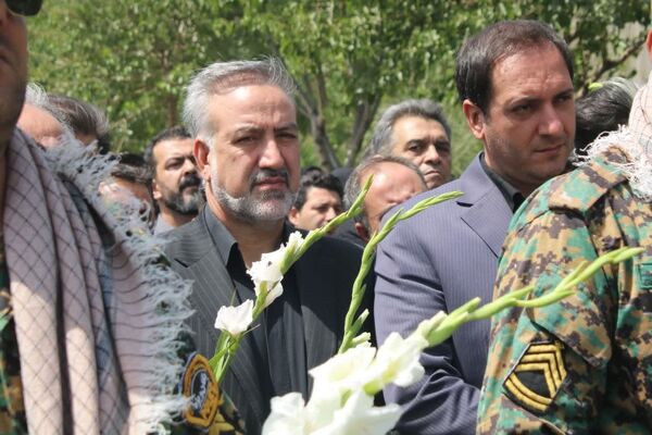 تشییع پیکر شهید محمد نعمتی سعیدآبادی در شهرستان بهارستان