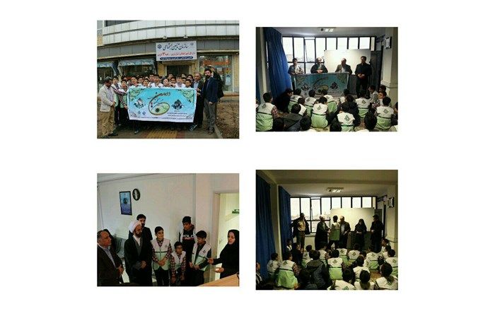 بازدید دانش آموزان پیشتاز مدرسه تیزهوشان شهید بابایی ازشعبه ۳سازمان تامین اجتماعی شهرستان قزوین