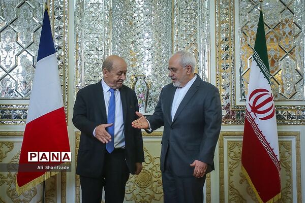 دیدار وزیر امور خارجه فرانسه با ظریف
