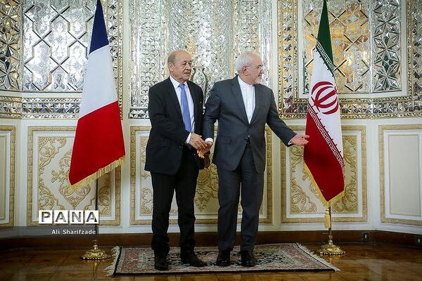 دیدار وزیر امور خارجه فرانسه با ظریف