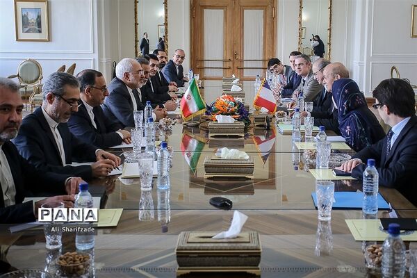 دیدار وزیر امور خارجه فرانسه با ظریف