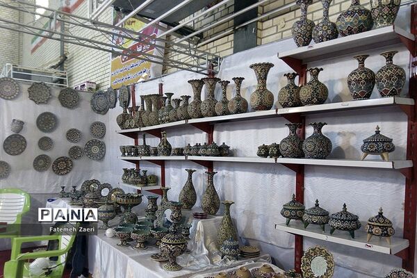 دومین نمایشگاه صنایع دستی ریحانه النبی  در شهرستان مهر استان فارس