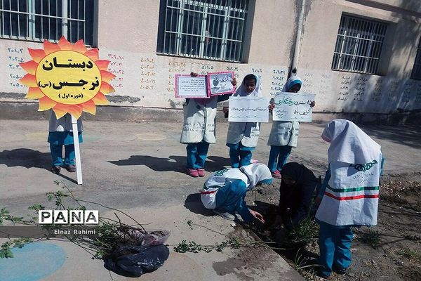 مراسم روز درختکاری در نهبندان