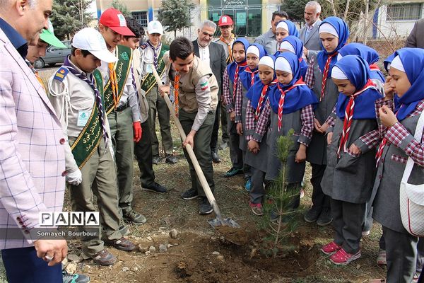 مراسم نمادین درختکاری در حاشیه برگزاری مراسم متمرکز استانی جشن نیکوکاری در البرز