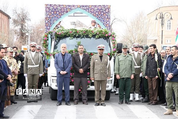 آیین باشکوه تشییع پیکر مطهر ۴ شهید گمنام دوران دفاع مقدس