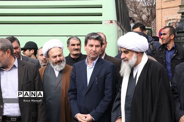 آیین باشکوه تشییع پیکر مطهر ۴ شهید گمنام دوران دفاع مقدس