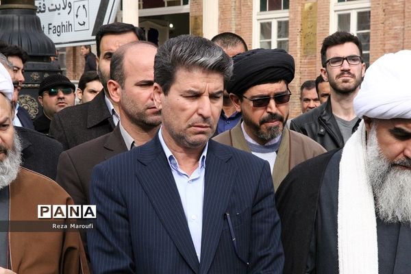 آیین باشکوه تشییع پیکر مطهر ۴ شهید گمنام دوران دفاع مقدس