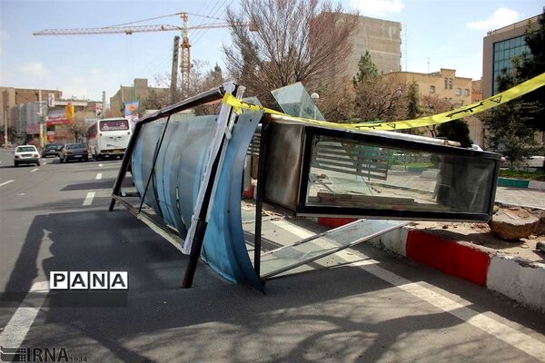وزش شدید باد و خسارت‌های آن در تبریز