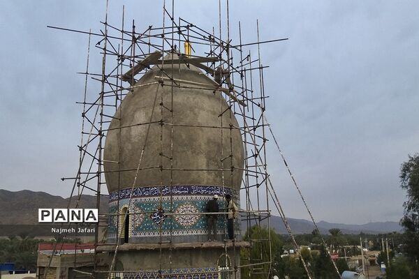 مرمت  امامزاده شاه فرج الله و شاه حبیب الله در حاجی آباد فارس
