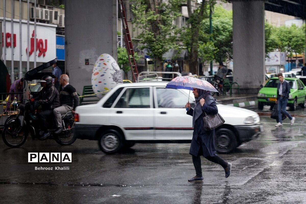 بارش های پراکنده مناطقی از فارس را در برگرفت