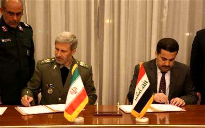 انعقاد تفاهمنامه همکاری بین وزرای دفاع ایران و صنایع عراق