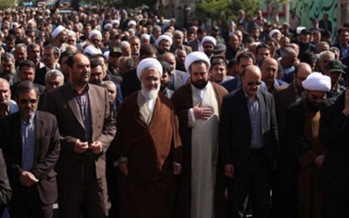 پیکر امام جمعه فقید آبیک تشییع ‌شد