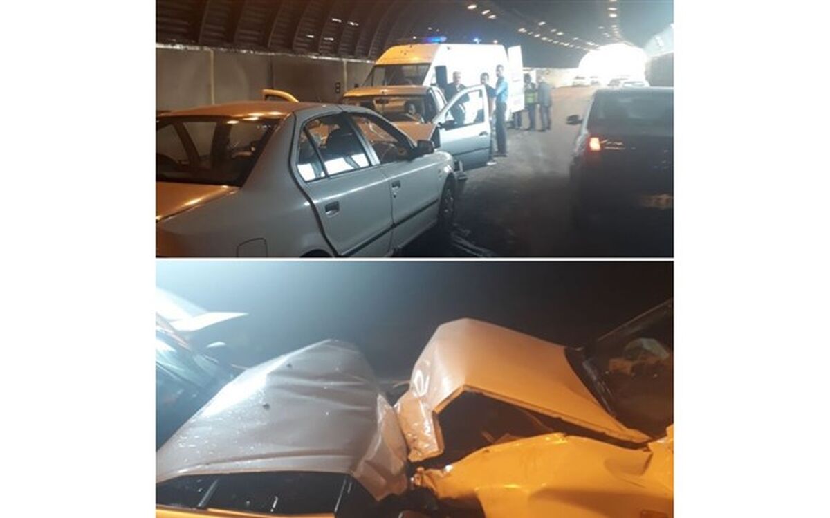 مصدومیت ۸ نفر  درپی تصادف در محور هراز + تصویر
