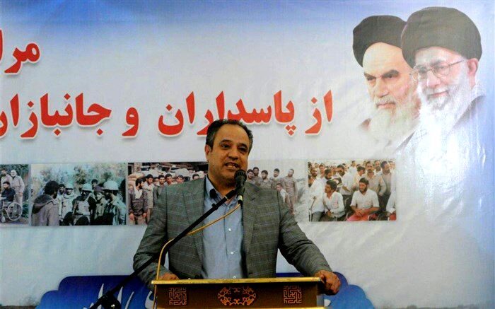 مراسم تجلیل از پاسداران و جانبازان در شهر قدس