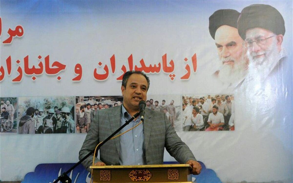مراسم تجلیل از پاسداران و جانبازان در شهر قدس